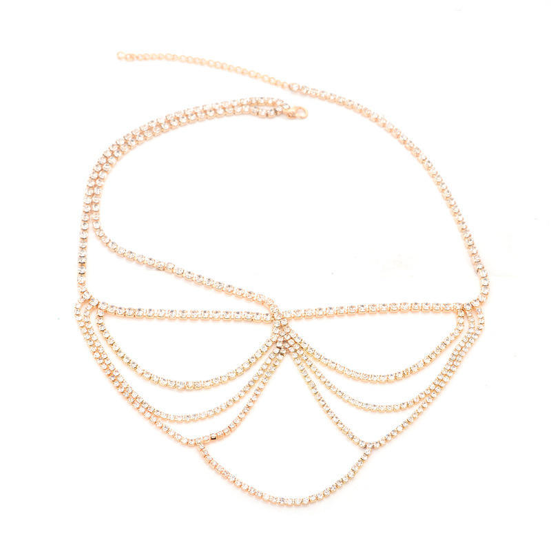 Headgear, Bohemian Headband, Metal Fringed Chain, Women'S Headrope, Rhinestone Multi-Layer Hair Accessories.