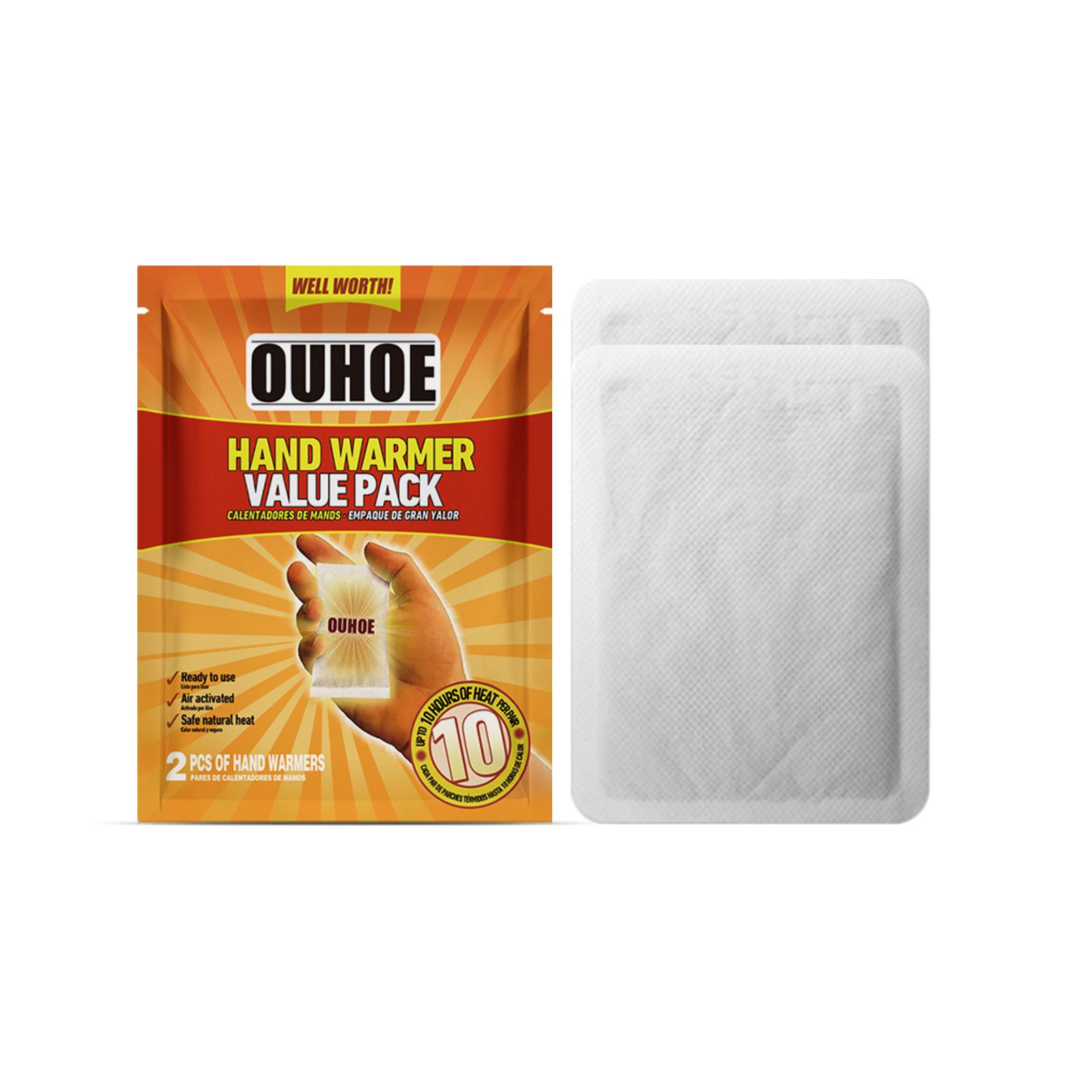 

OUHOE Disposable Hand Warmer, Up to 10 Hours, Portable and Long-Lasting Cold-Resistant Winter Hand Warmer, Heat Therapy Hand Warmer Pads, 2pcs