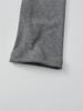 Crop top da donna con scollo quadrato, design a lisca di pesce, strisce piccanti, maniche lunghe