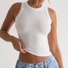 2025 Spring/Summer European and American Leisure Y2g Solid Sexy Thread Outer Wear Base Round Neck Top Vest Women Clothes