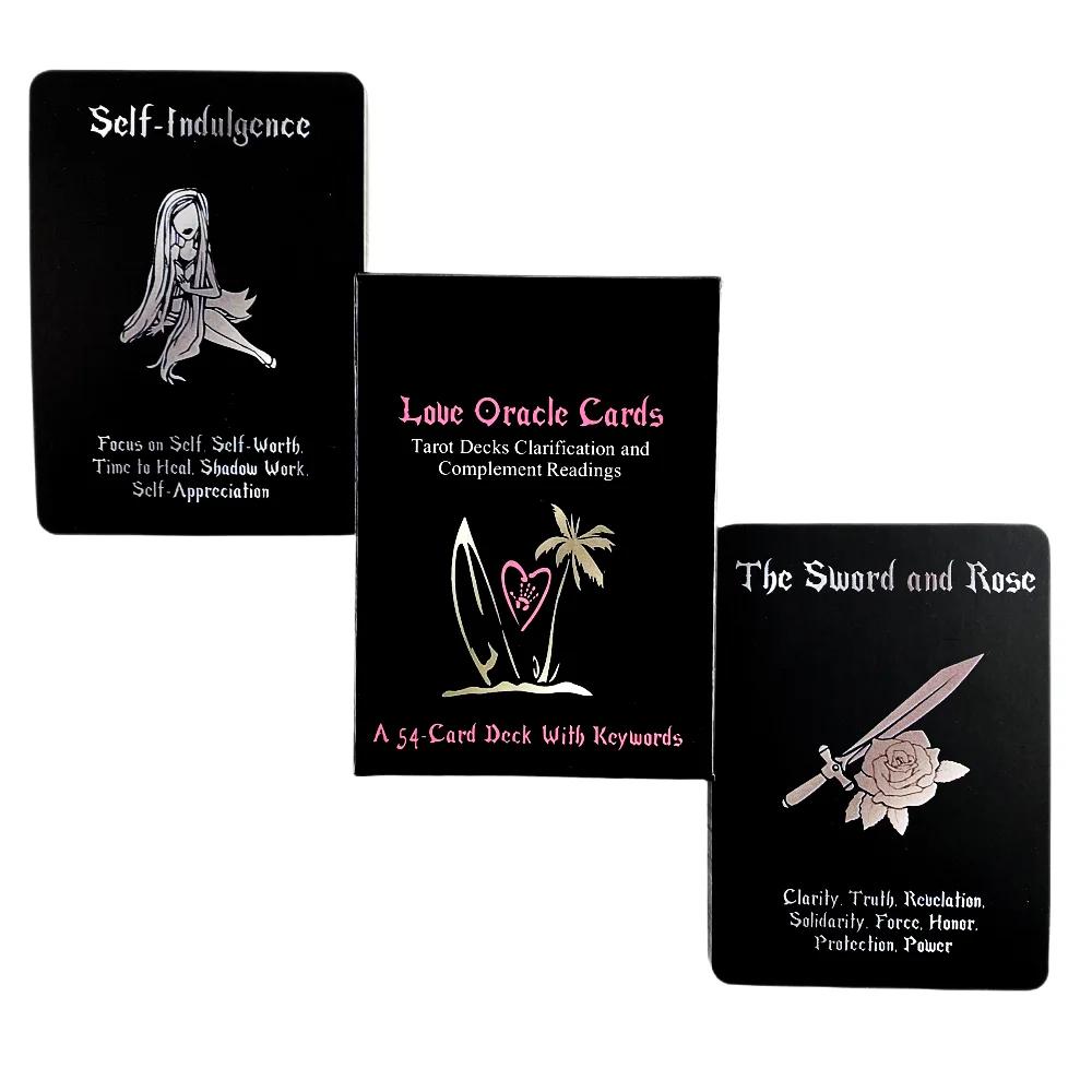 Island Time Love Oracle Cards Black Tarot Card Divination Board Game Party Deck
