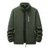 Veste polaire homme Pull chaud pour l'extérieur Épaisse Col montant Grande taille Automne Hiver