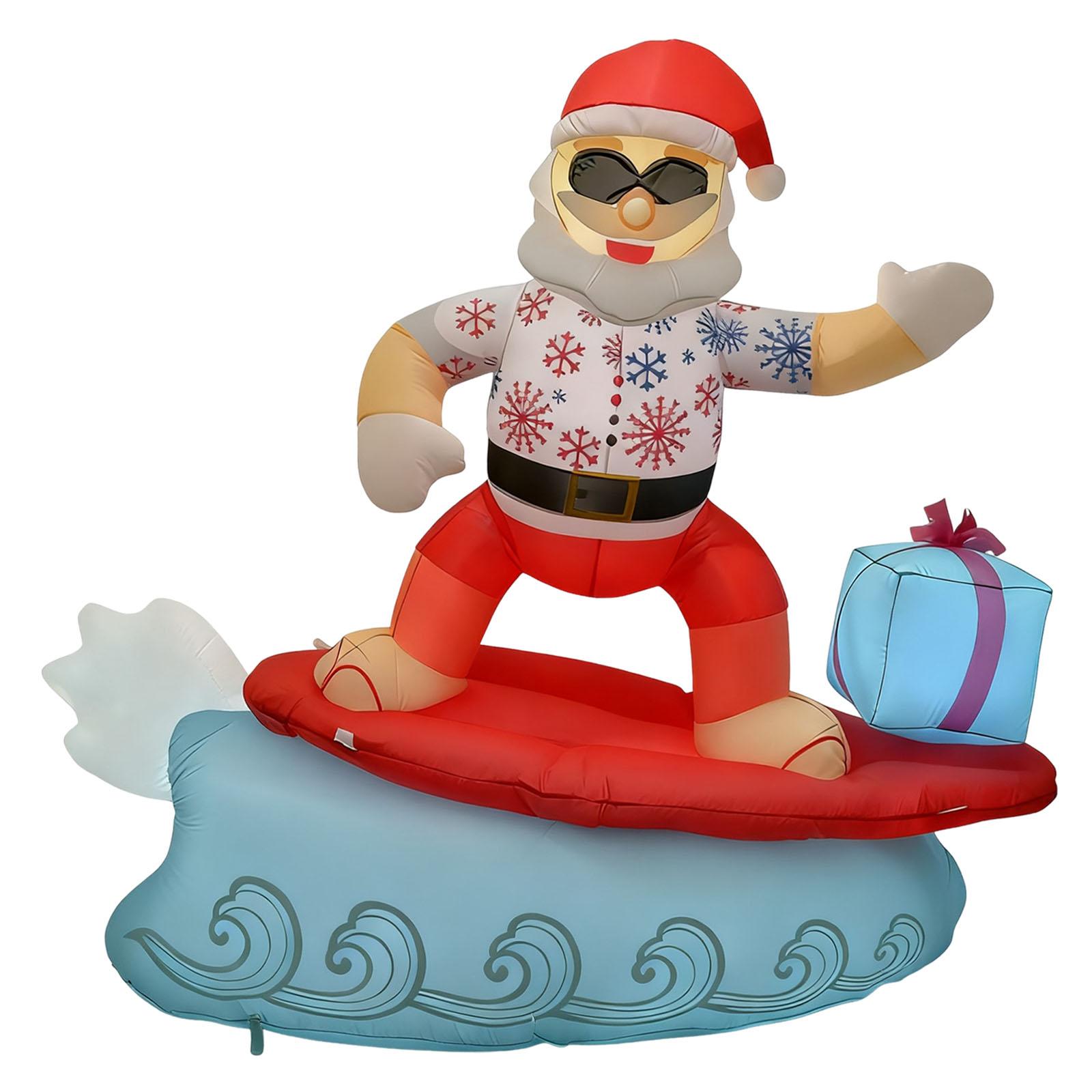 

Christmas Inflatable Santa Claus Yard Unique Lawn Xmas Creative Props Backyard Patio Large Yard Decor Accessories Xmas Ornament різнокольоровий