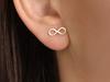 585 14kt gold infinity stud earrings 0.52g as a gift