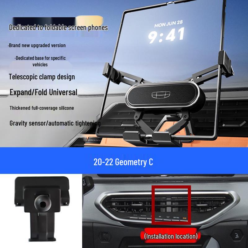 Gravity Air Vent Car Mount for Geely Geometry A/C/E Foldable Screen Phones