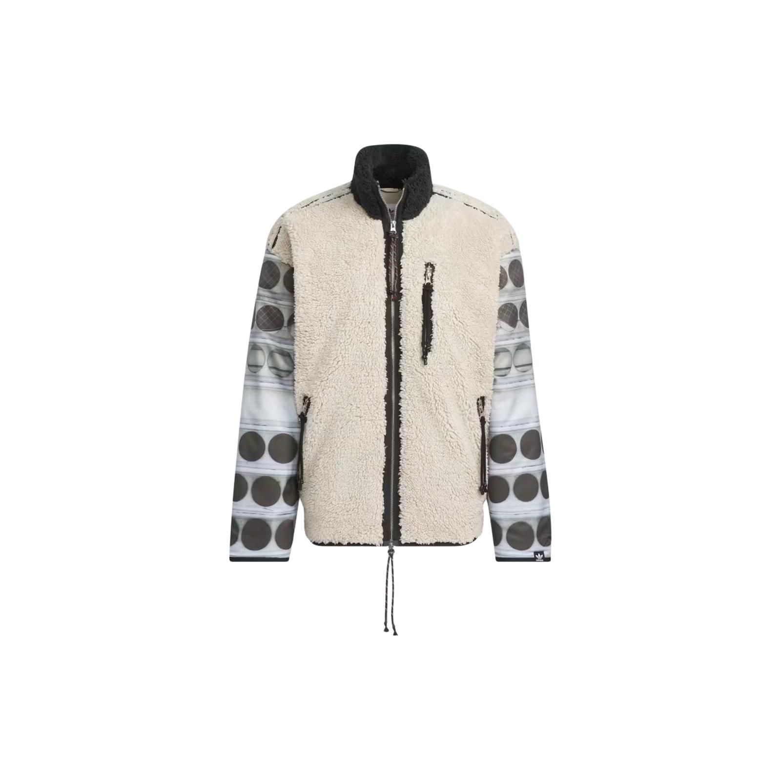 adidas Originals x Song for the Mute Unisex Fleece Jacket Black Beige IY9514 L