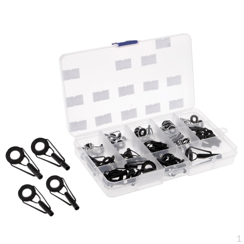 

65 направляющих для удочки, комплект для ремонта колец, насадки для самостоятельной сборки, кольца