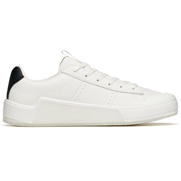 Anta Lightweight Breathable Low-Top Skate Shoes Men Sneakers White Black 112148072-1