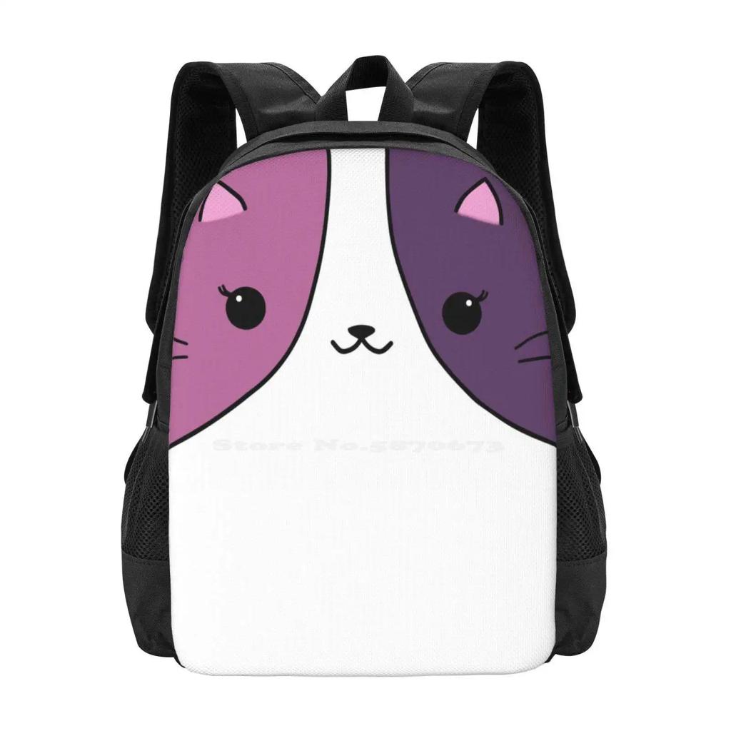 Aphmau Cat Pink And Purple Backpack For Student School Laptop Travel Bag Aphmau Cats Aphmau Kitty Aphmau Plushy Aphmau Pets