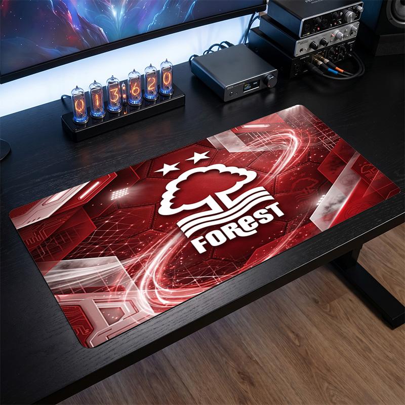 Nottingham Forest Fußball Druck Großes Mauspadd, Anti-Rutsch Erweitertes Gaming Schreibtischmatte für Büro Zuhause
