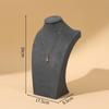Human Shape Necklace Display Stand Velvet Cloth Ornament Holder Jewelry Show Rack  Home Showcase