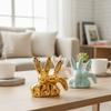 Einzigartiger ästhetischer Keramik-Kaninchen-Ringschale Handarbeit Osterhase Schmuckstück Bürodekoration
