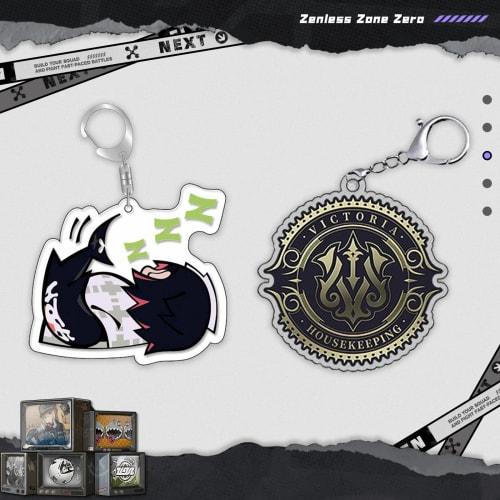 DIROLVON Zenless Zone Zero Goods Ellen Lucky Bag Set with Badge, Acrylic Stand, Backpack, Keybolter, Birthday Gift (Ellen Joe)
