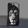 Mighty Lion Pattern Glass Phone Case Suitable for iPhone 17 16 15 14 13 12 11 Pro/Max/Plus Anti Drop and Anti Shock Back Cover