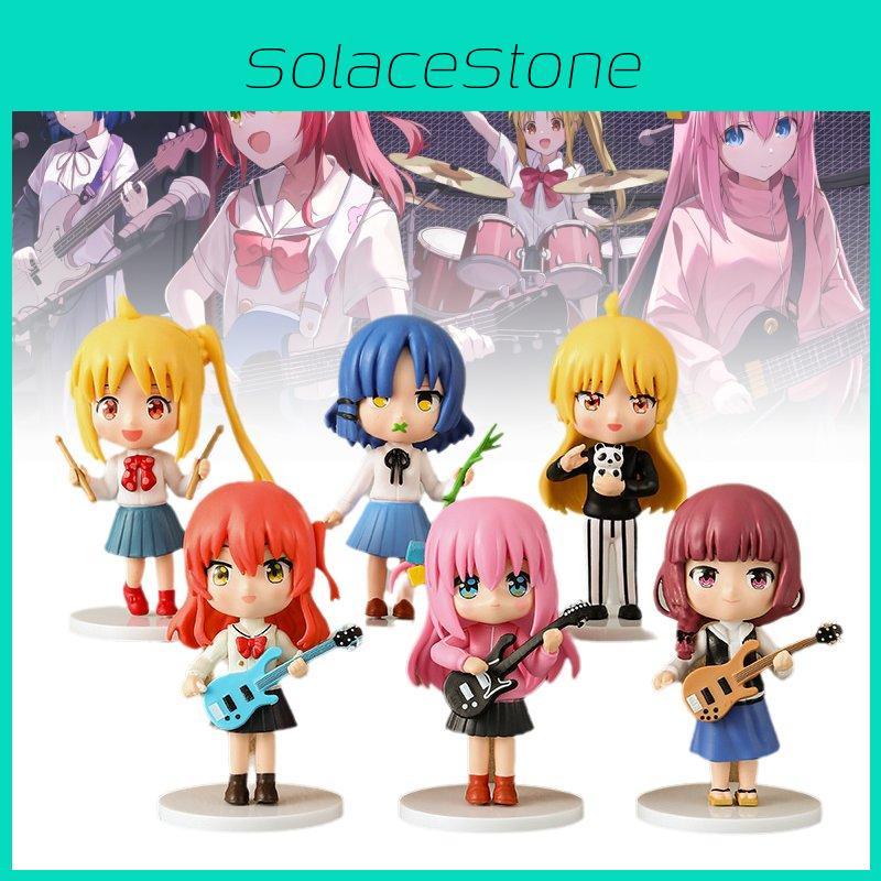 6 Piece Rocking Figurine Set Featuring Anime Characters With Vibrant Colors And High Detail