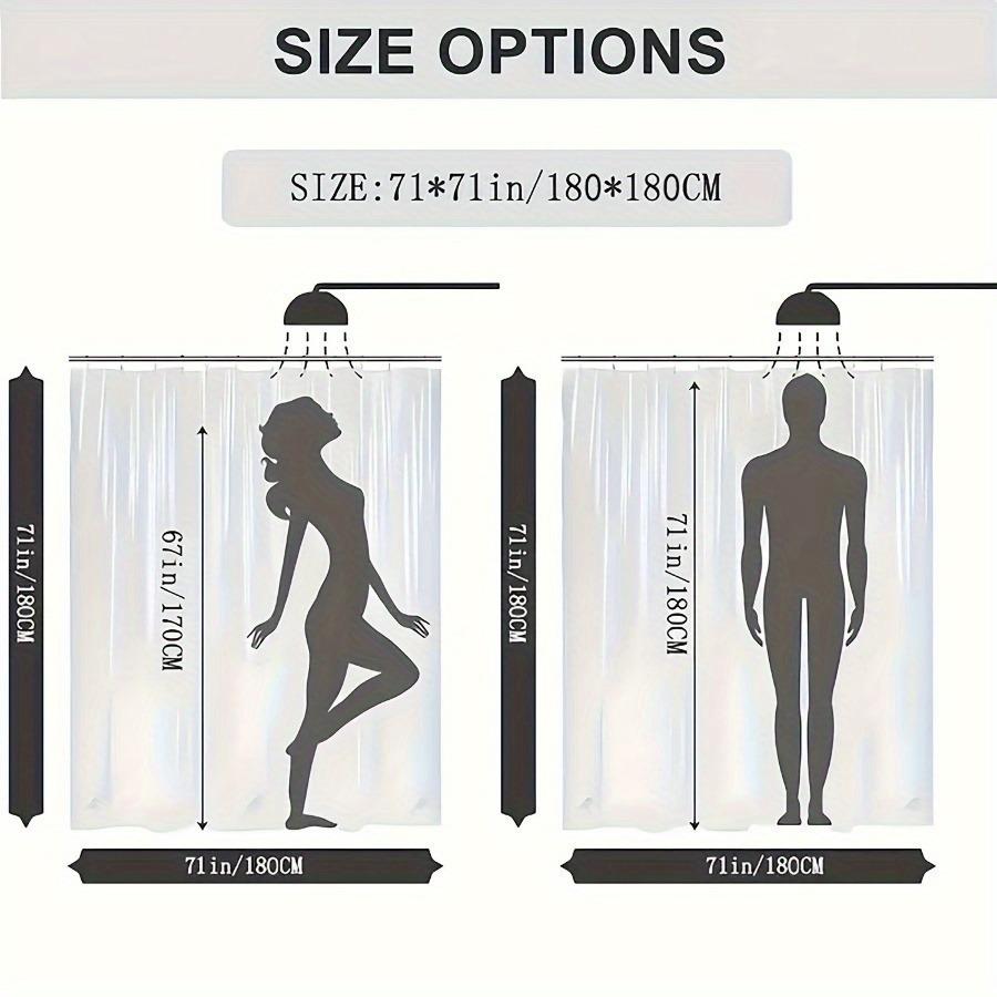 "1pc Mandala Design Bath Curtain - Soft Abstract Petal Patterns, Waterproof Polyester, Machine Washable, Includes Hooks