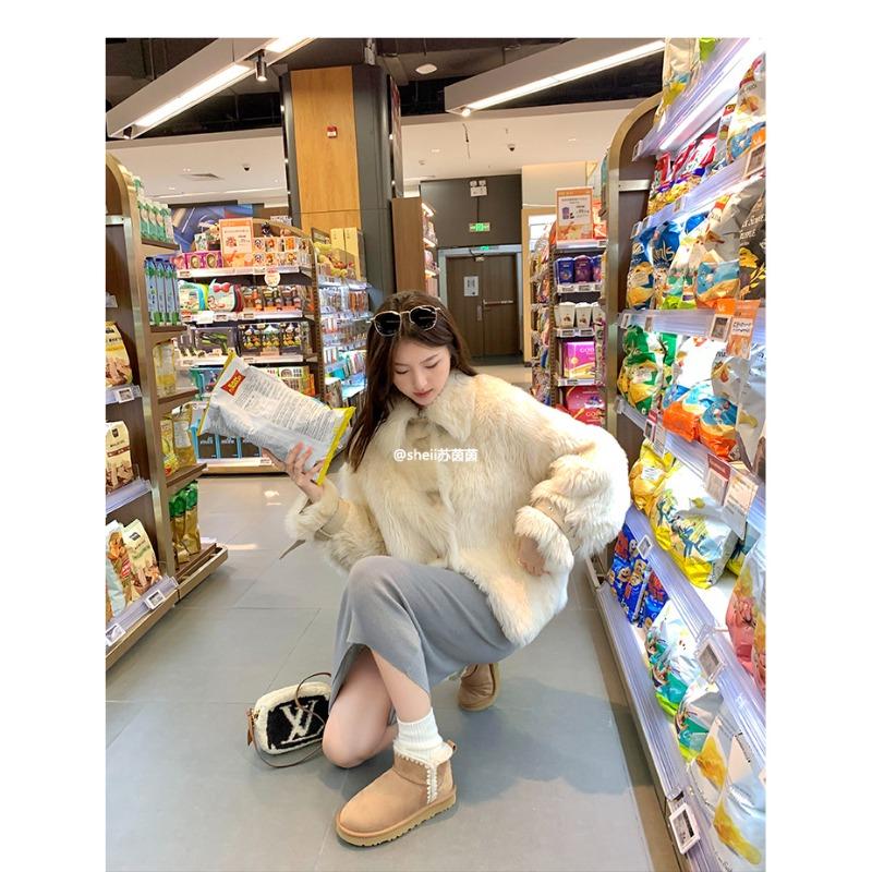 

[] Остров Снежного Тумана~ Ручная Вышивка Флисовые Плоскодонные Сапожки из Овечьей Шерсти Женские Снежные Хлопковые Сапоги 40 малиновый