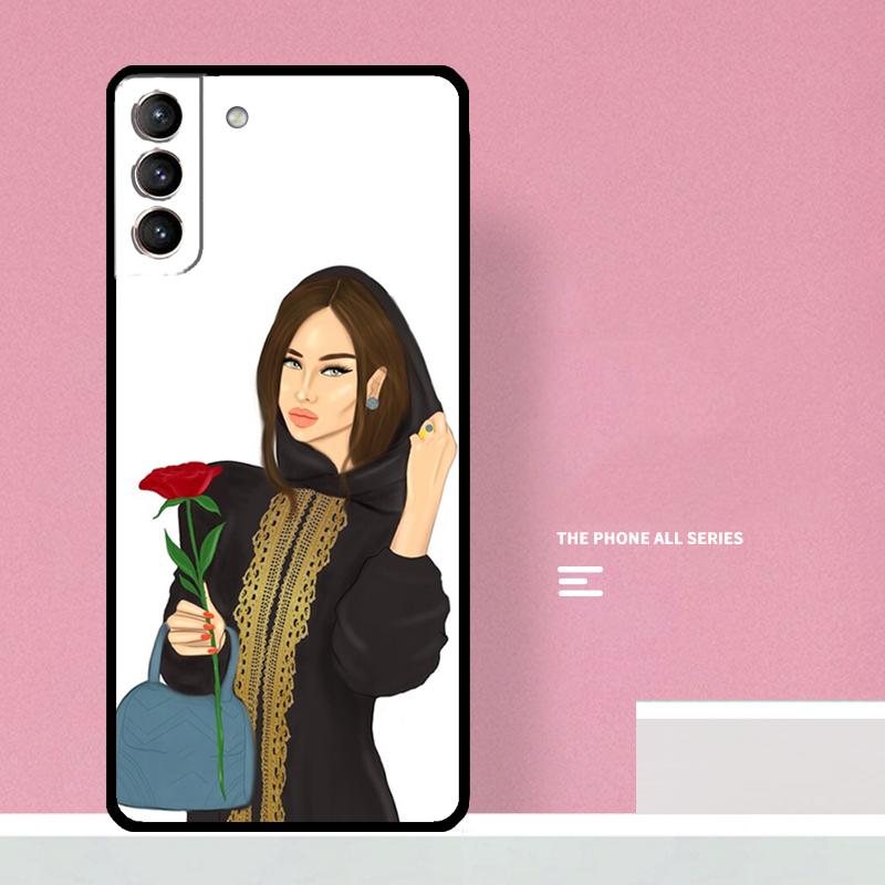 Muslim Islamic Arabic Hijab Girl Phone Case For Samsung Galaxy S25 S26 Ultra S20 S21 S22 S23 S24 S10 Plus S25 FE Cover Coque