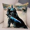 WOW Illidan Cushion Cover Decor Hot Game Hero Printed Pillow Covers for Sofa Home Pillow Case Super Soft Short Plush Pillowcase