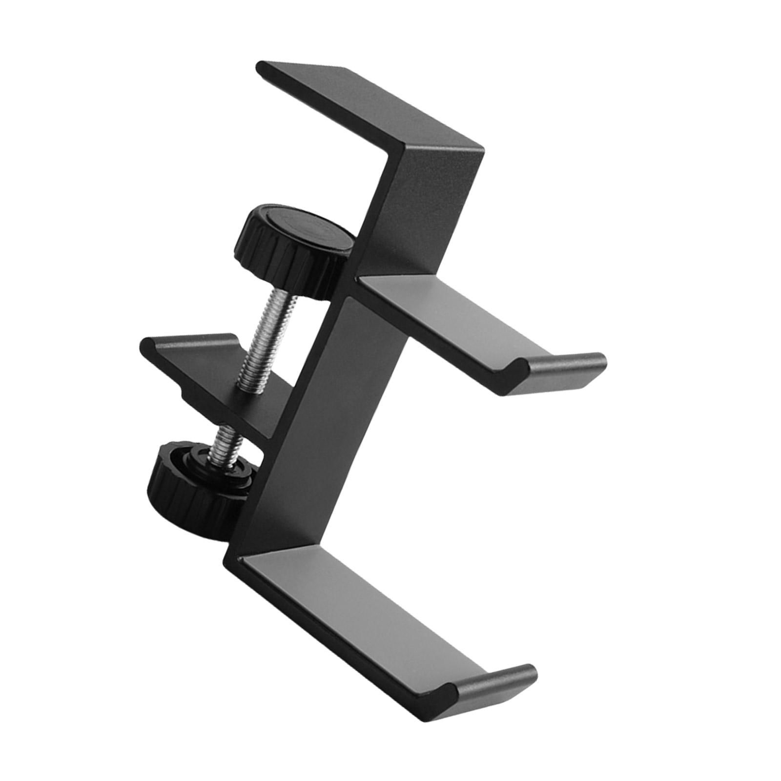 

Lightweight Aluminum Alloy Storage Rack Headphone Stand Display Holder Support Wide Compatibility Black/Silver чорний