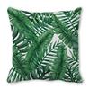 Watercolor tropical green leaf banana leaf Digital printing short plush pillow covers for sofa office cushion cover home goods