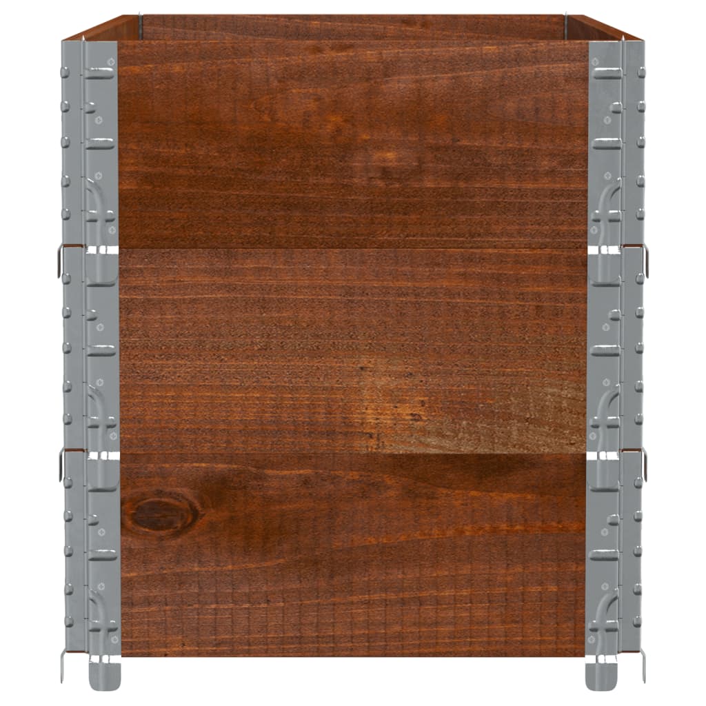 Plant Box Brown 100 X 50 Cm Solid Pine Wood