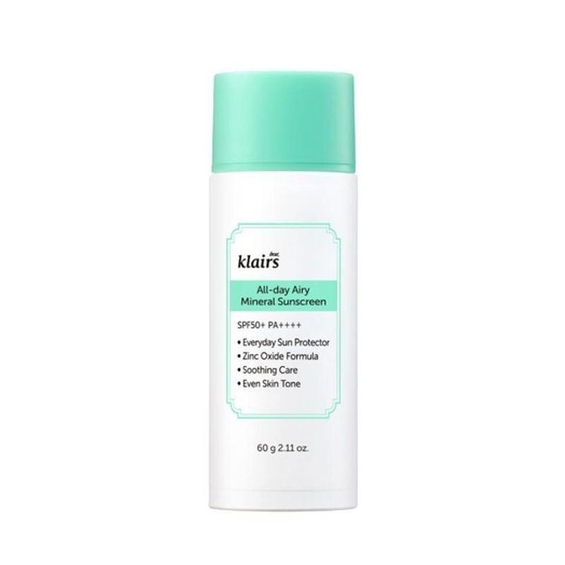 Klairs All Day Airy Mineral Sunscreen 60g SPF50+ PA++++