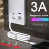 3A Magnetisches Kabel Schnellladung Magnetisches Seil Einziehbares Kabel Magnetladegerät Datenkabel Für Iphone 13 Xiaomi Micro USB Typ C