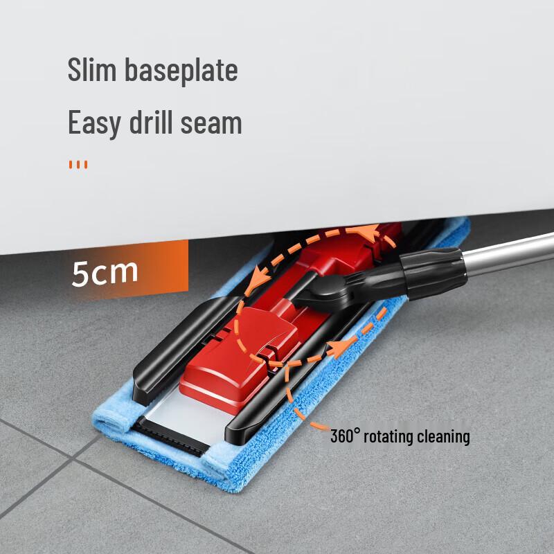 Meiliya Clip-Cloth Wet/Dry Flat Mop