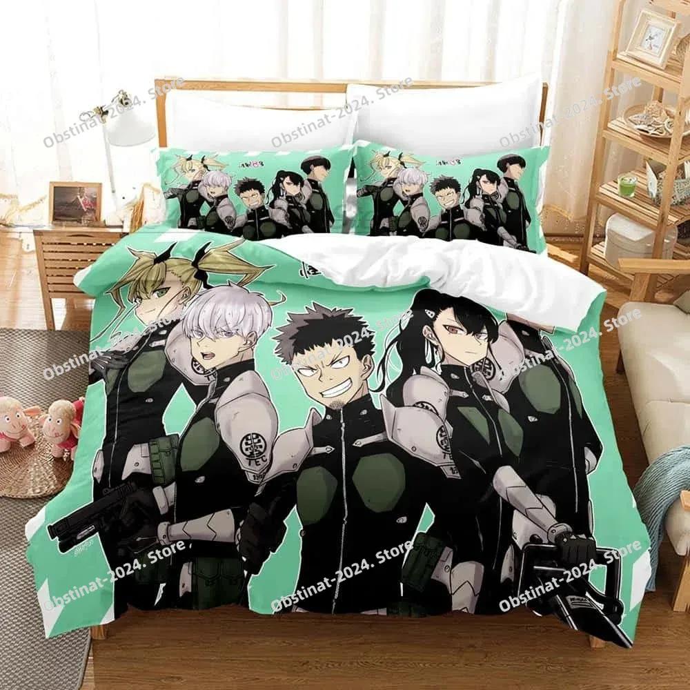 Kaiju No. 8 Beding Set Single Twin Ful Quen King-Sized Dimensionsd Dimensions Bed Linen Set Adult People Kid Bedrom Duvet cover Sets 3D Print Anime