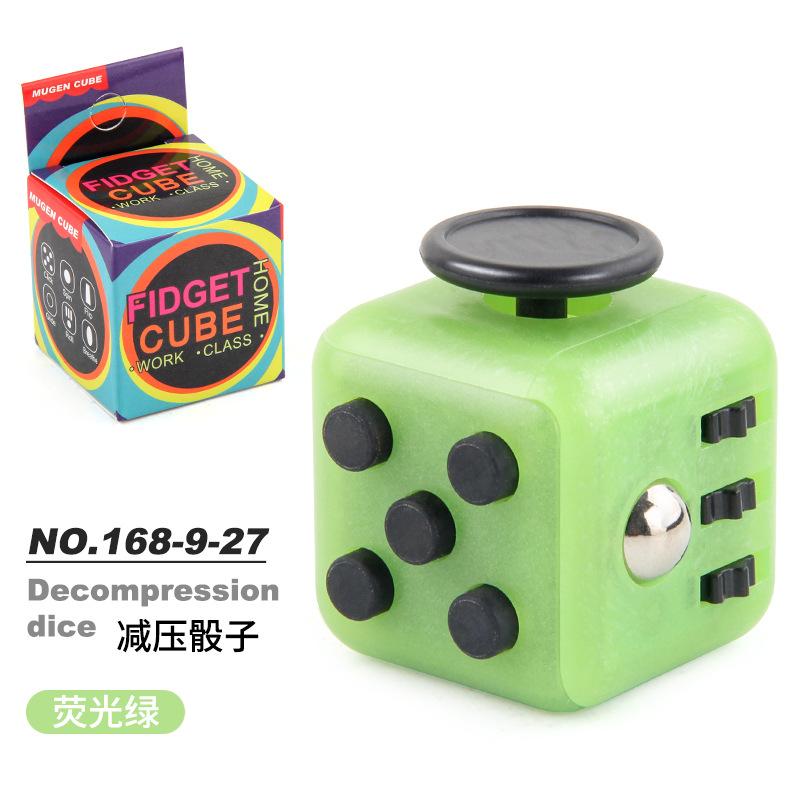 Fashion Decompression Di Autism Adhd Anxiety Relieve Toy Adult Kids Fingertip Press Button Toys Rainbow Di Antistress Cube