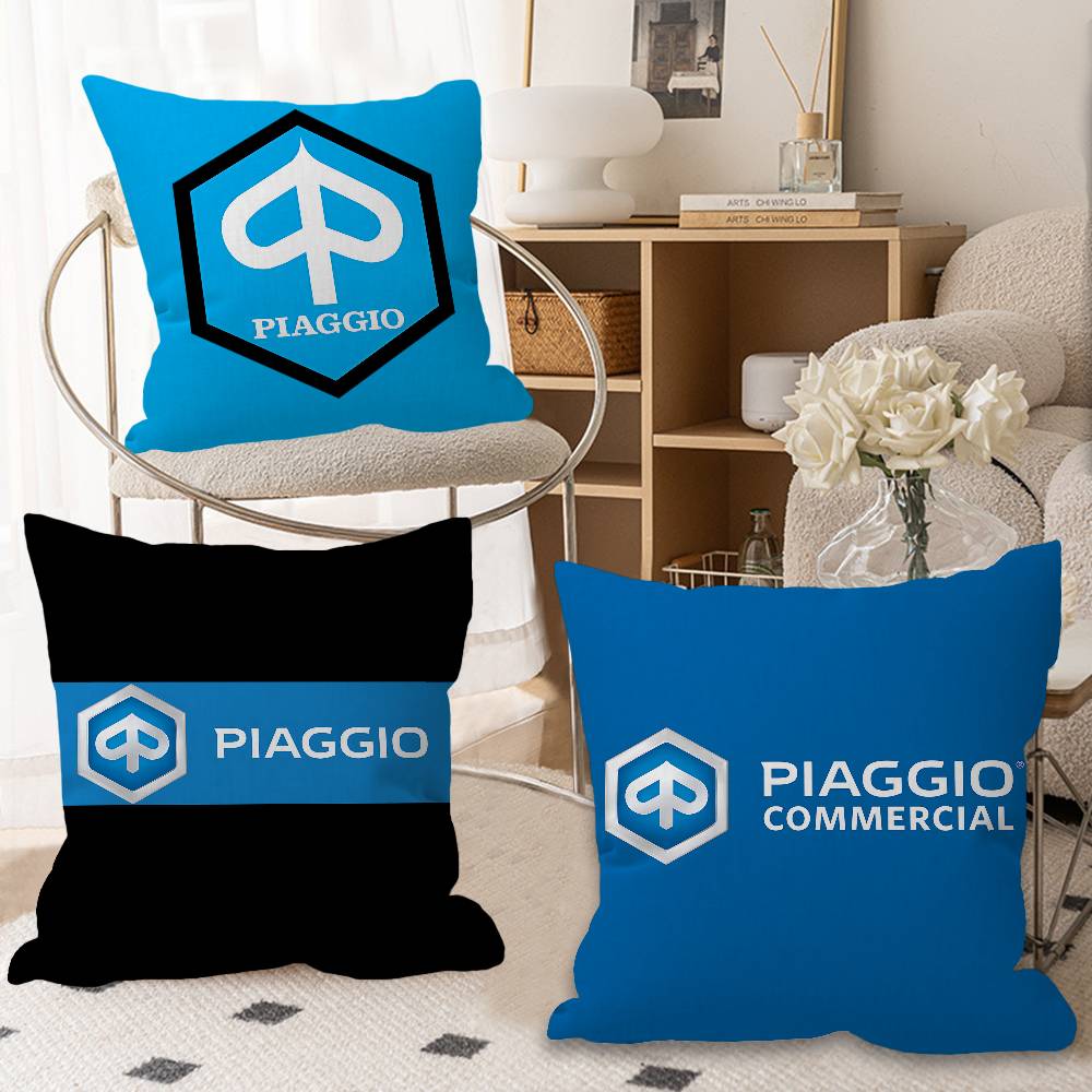 P-Piaggio Logo Pillow Cover for Bedroom Room and Living Room Sofa Decorative Cushion Cover
