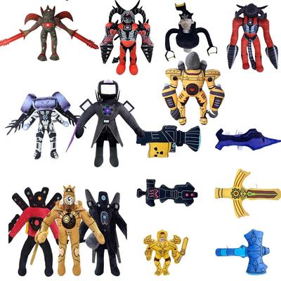 Skibidi Toaleta Titan Clockman Ulepszenie Pluszowy Titan Compute Man Drillman Pluszowy Kamerzysta Titan TV Man Broń Rekwizyty Pluszowa Zabawka