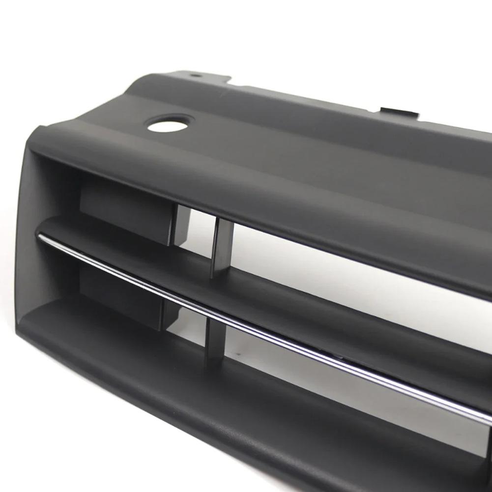 Car Front Bumper Grille Marked Grille Single Silver Dumb Black Grill For Golf 2015-1017 Exterior Parts