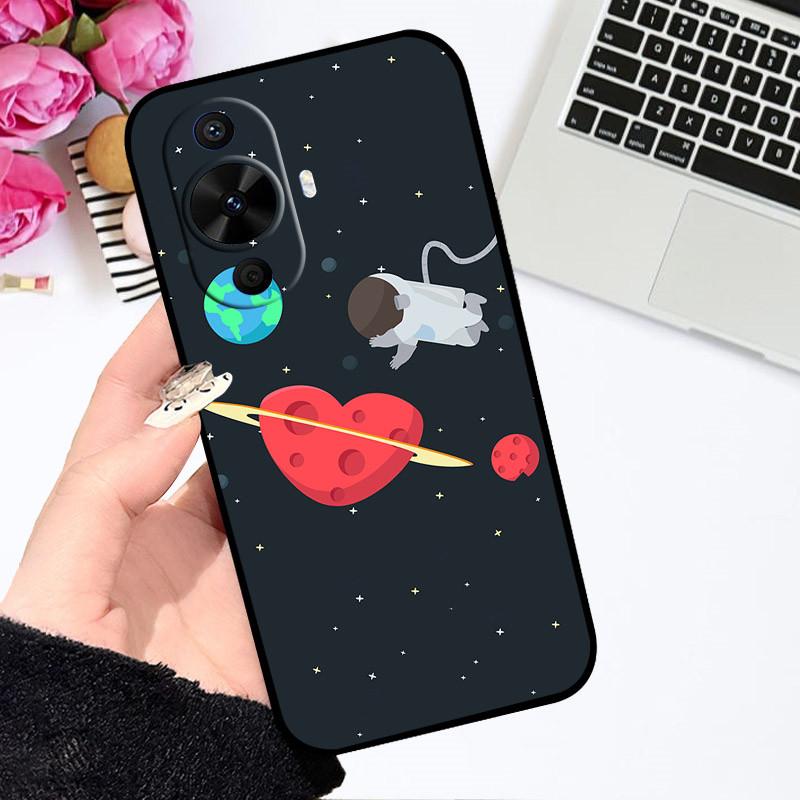For Huawei Nova 12S Case Nova12S Cute Cartoon Cover Soft Silicone Phone Case For Huawei Nova 12S Bumper astronaut Painted Covers