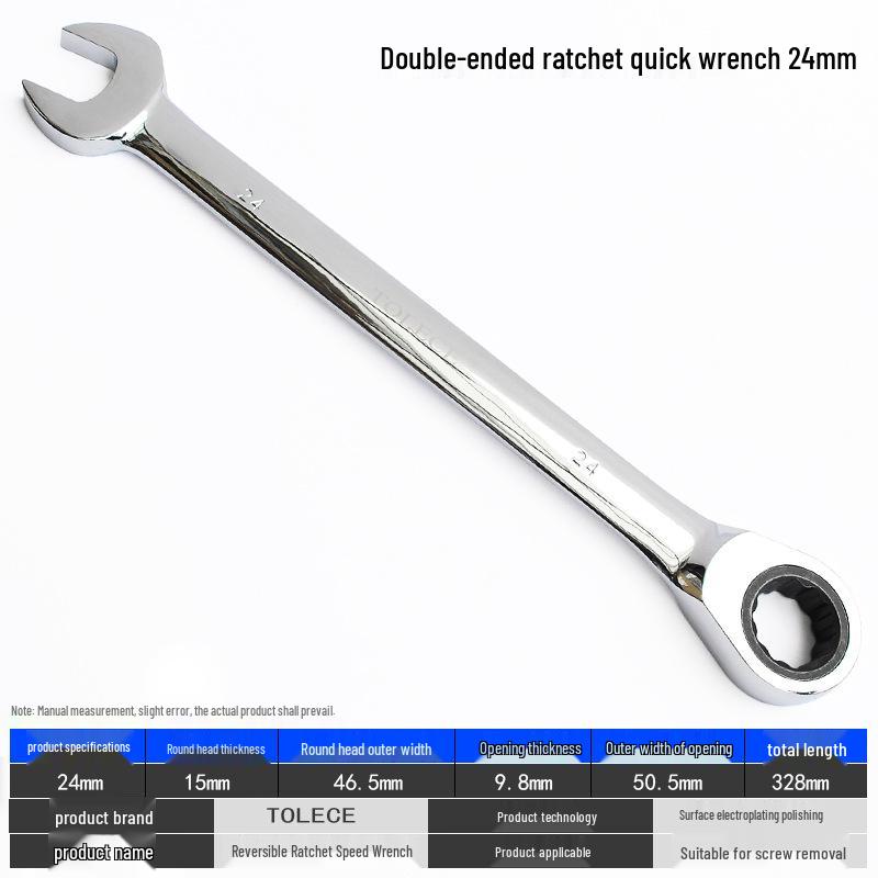 QuickTorx Reversible Ratchet Open-End Wrench