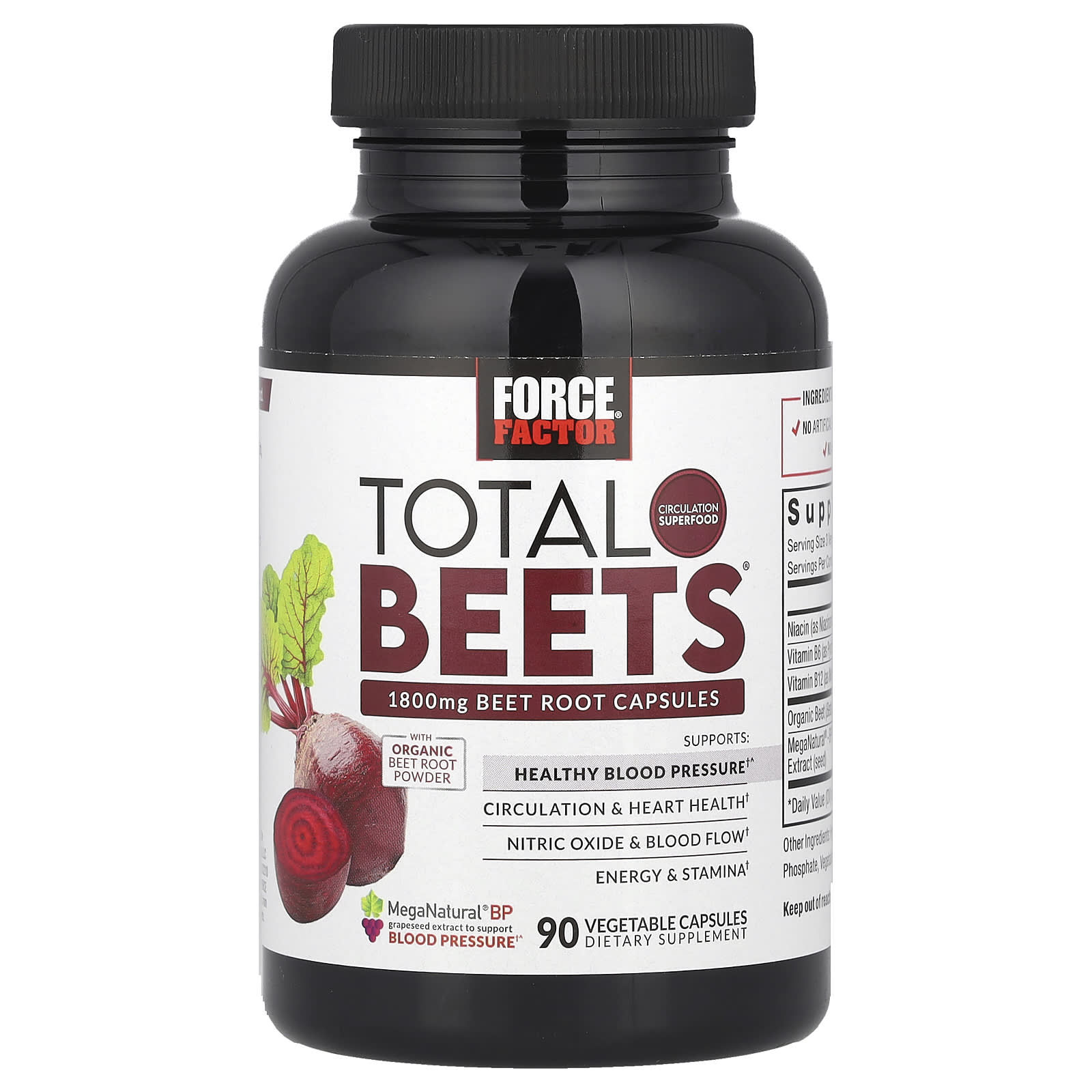 

Force Factor, Total Bees®, 1800 мг, 90 вегетаріанських капсул (600 мг в капсулі)
