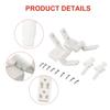Durability Plastic White Easy Install Nuts Overtighten Package Content
