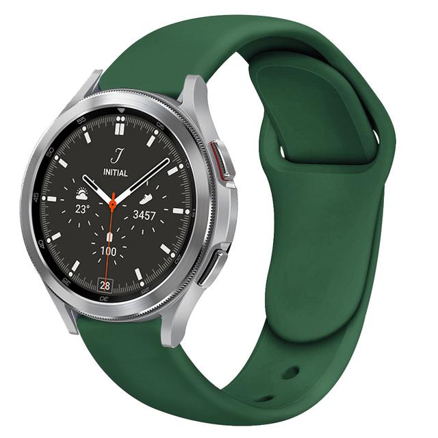 Cinturino in Silicone da 20 mm per Samsung Galaxy Watch 7 44mm 40mm/6 5 4 Classic Cinturino per Samsung Watch 5 Pro 45mm Accessori Cinturino
