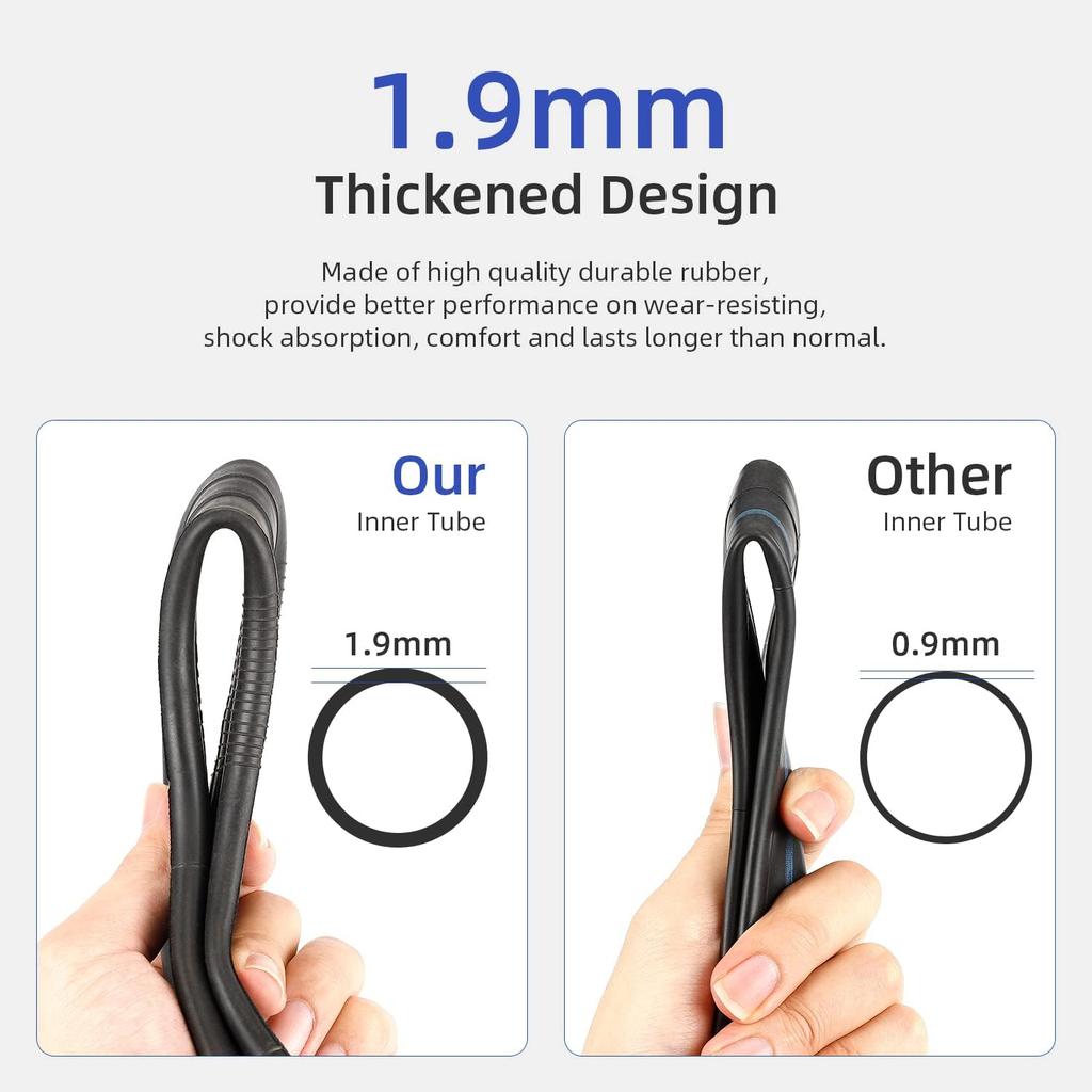 8.5 inch Inner Tube 50/75-6.1 Thick Scooter Tube Universal 8 1/2 x2 Inflated Tube Replacement for Gotrax GXL Hiboy S2 Xiaomi M365 Pro Pro2 1S MI3 Lite