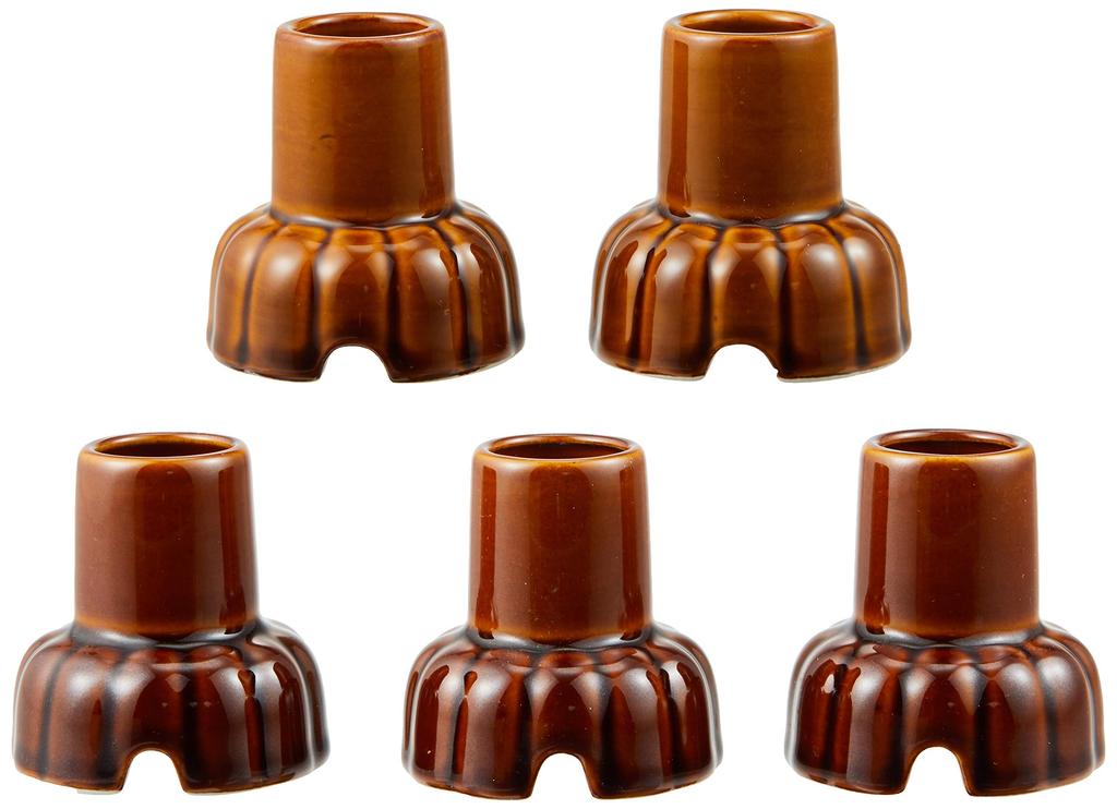 Set aus 5 buddhistischen Tee-Räucherstäbchenhaltern [5,6 x 5,8 cm] für Gedenkgottesdienste, Gräber, buddhistische Altäre, Obon und Higan