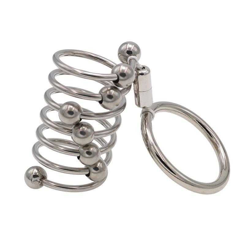 Stainless Steel Multiple Beads Penis Lantern Ring Couple Passion Alternative Climax Sex Tools Adult Toys Not Loose