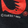 Guess 80s Made In USA Long Sleeve Trainer Fleece Lining Old Vintage Women Used