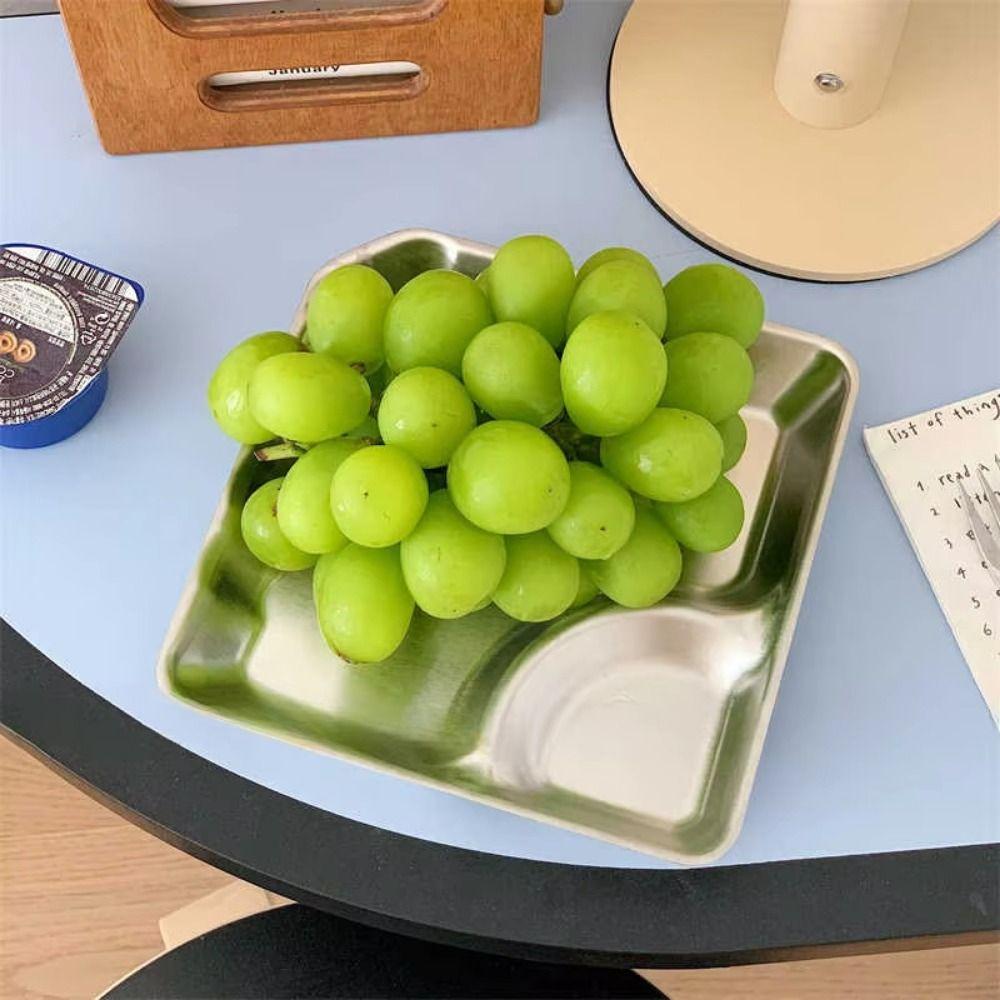 Shell Shape Stainless Steel Snack Plate Creative Dessert Display Tray  Kitchen Tableware