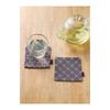 LECIEN Hidamari Embroidery Kit, Pair of Sashiko Coasters, Approx. 10 X 10 Cm, CSK98953