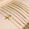 Simple And Versatile Stainless Steel Gold 18K Gold Bracelet Stacked Fashion Personality 1322