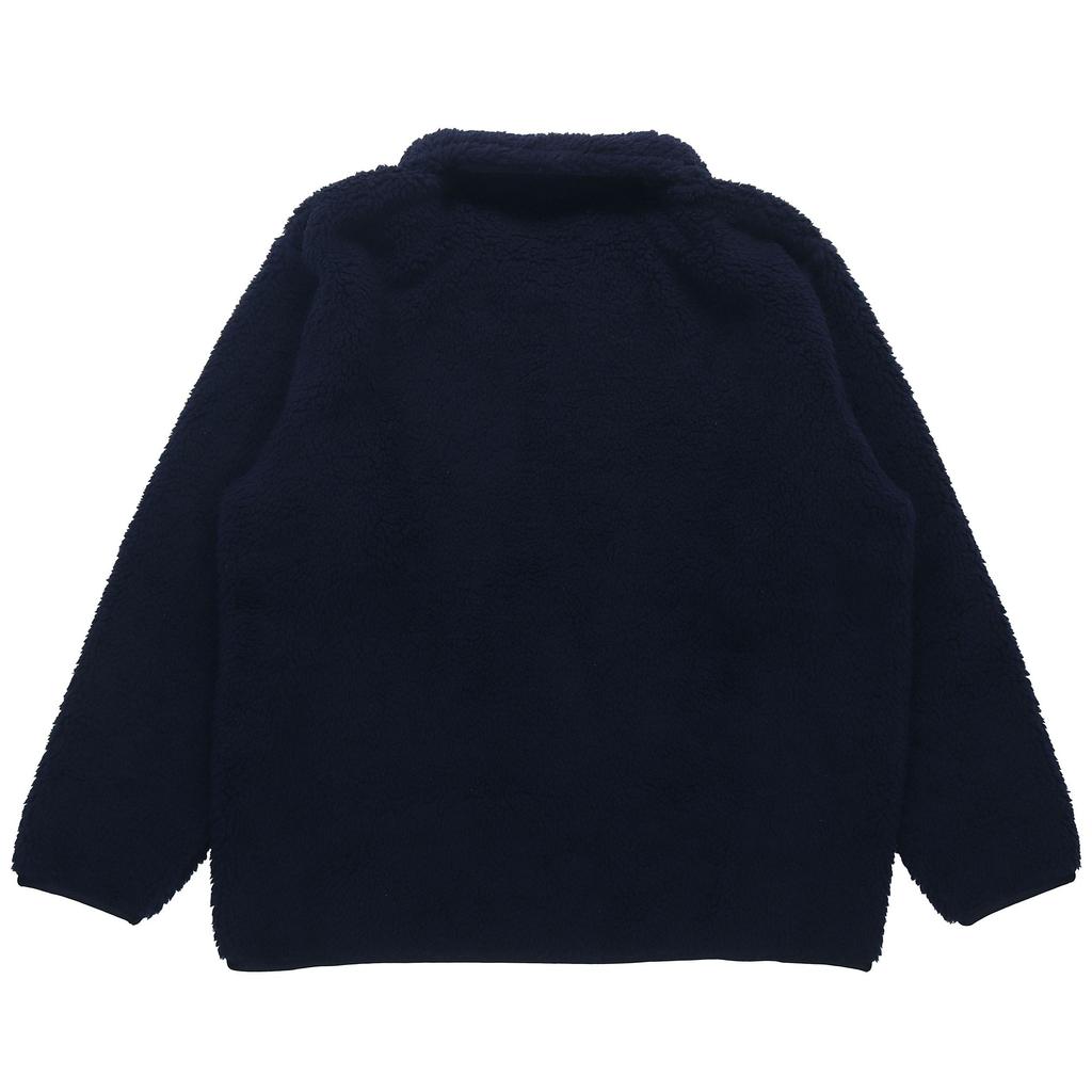 Uniqlo X White Mountaineering Collaboration Fleece Loose Pullover Sweatshirt Unisex sweatshirt Indigo 443221-69