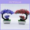Pinus Hwangshanensis Mini Plastic Bonsai Landscape Ornament For House Interior Decoration