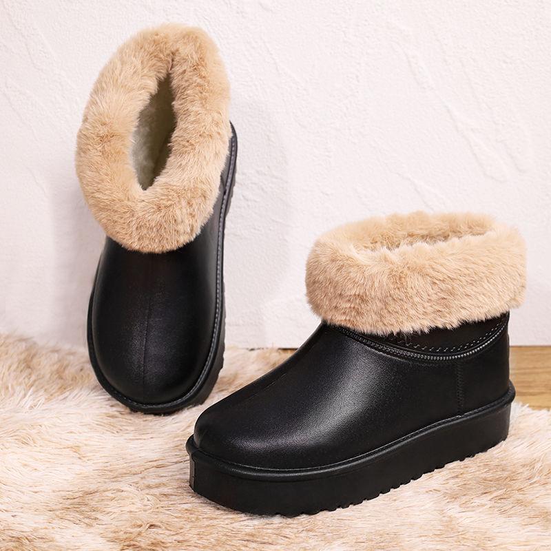 EVA Neperšlampami Pliušiniai Sniego Batai Žieminiai Platforminiai Lietaus Batai Medvilniniai Batai Virtuvės Šilti Batai