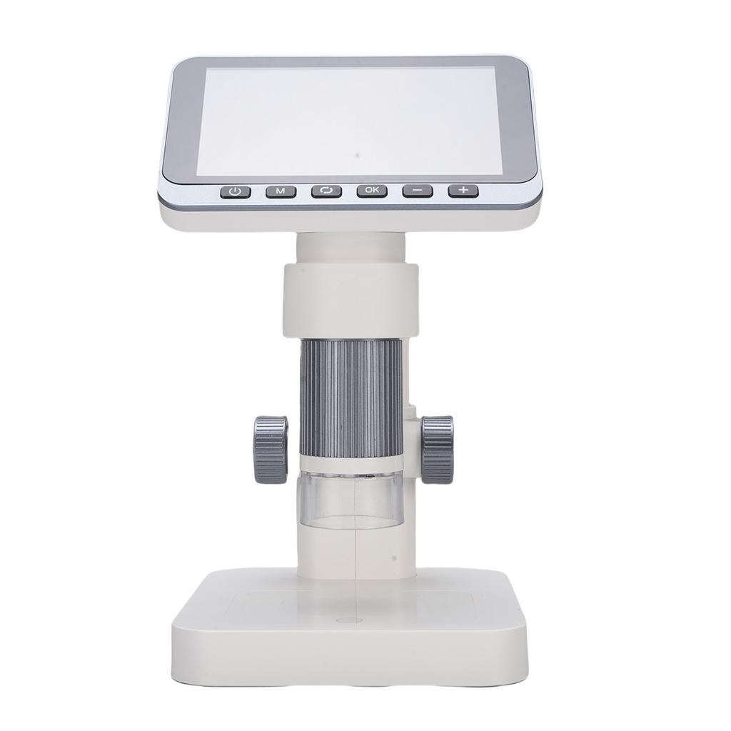 Electronic Microscope with 8 LED Lights 12MP 4.5 Inch Screen 5 32X Magnification Digital Magnifying Glass